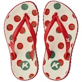 Chinelo Infantil Kenner Ibiza Tomates BRANCO/VERMELHO