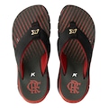 Sandália Kenner Masculino Orak Flamengo PRETO/VERMELHO