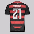 Camisa do Flamengo I 25/26 21 Jorginho adidas Masculina PRETO