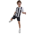 Kit Jogo do Santos Infantil Braziline Mini Craque BRANCO/PRETO