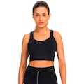Top Alto Giro Anatômico Alças Duplas Feminino PRETO