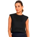 Camiseta Regata Alto Giro Relevo Feminina PRETO