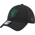 Boné Aba Curva New Era 39 Thirty Las Vegas Raiders NFL Masculino PRETO