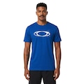 Camiseta Oakley Ellipse Dusty SS Tee - Masculino BRANCO/AZUL ESC