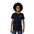 Camiseta Esportiva Cruzeiro Surf Center Logo Bordado Infantil AZUL