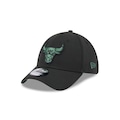 Boné New Era 39Thirty Chicago Bulls NBA Masculino PRETO