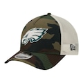 Boné New Era 940MC Philadelphia Eagles Salute To Service 25 Masculino VERDE