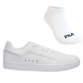 Kit Tênis Fila Vortex + Meia - Feminino BRANCO/CINZA