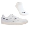 Kit Tênis Fila Vortex E Meia - Masculino BRANCO/AZUL ESC