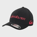 Boné Aba Curva Quiksilver Type Down Word - Adulto PRETO