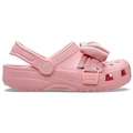 Sandália Crocs Classic Bow Clog K Powder - Infantil ROSA