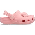 Sandália Crocs Classic Velvet Bow Clog T Powder Infantil ROSA
