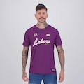 Camiseta NBA Los Angeles Lakers Big Logo Masculina ROXO