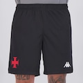 Calção Kappa Vasco Treino Comissão 25/26 Masculino PRETO
