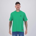 Camiseta NBA Boston Celtics Oversized Faux Emboss Masculina VERDE