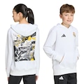 Blusão de Moletom com capuz adidas Real Madrid Avengers Infantil BRANCO