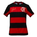 Camisa Do Flamengo Retrô Zico Bench Braziline - Masculino VERMELHO/PRETO