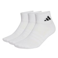 Meia Cano Médio Cushioned Ankle adidas - 3 Pares - Unissex OFF WHITE