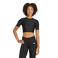 Camiseta adidas Essentials de Treino Shine Feminina PRETO