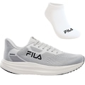 Kit Tênis Fila Fastness E Meia - Masculino CINZA/PRETO