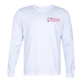 Camiseta New Era Chicago Bulls Manga Longa Style Masculina BRANCO