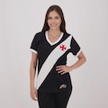Camisa Vasco da Gama 1948 Retrô Feminina PRETO