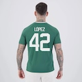 Camisa Palmeiras Alviverde 42 Flaco López Masculina BRANCO