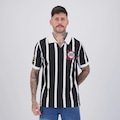 Camisa Corinthians Retrô Contraste Centenário Masculina PRETO
