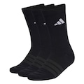 Meia Cano Alto adidas Unissex Cushioned Crew 3 Pares Unissex PRETO