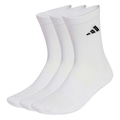 Meia Cano Alto adidas Unissex Cushioned Crew 3 Pares Unissex OFF WHITE