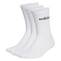 Kit Meias adidas Crew 3 Pares HT3455 - Adulto BRANCO/PRETO