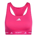 Top adidas Techfit Feminino ROSA/BRANCO