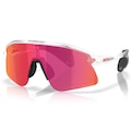 Óculos de Sol Unissex Oakley Stunt Devil S Matte Clear Prizm Field BRANCO