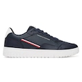 Tênis MasculinoTommy Hilfiger TH Basket Core Stripes Desert Sky AZUL ESCURO