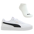 Tênis Puma Carina 3.0 Bdp E Meia - Feminino BRANCO/PRETO