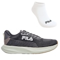 Kit Tênis Masculino Fila Endurance + 1 Par de Meia PRETO/VERDE