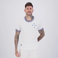 Camisa Cruzeiro Retrô Jacquard Masculina BRANCO
