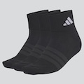 Kit Meia adidas ESS Ank 3 Pares PRETO