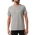 Camiseta Columbia M/C Aurora II Masculina CINZA/AZUL
