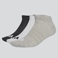 Kit Meia adidas Invisível 3 Pares Unissex PRETO