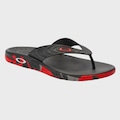 Chinelo Oakley Crowd Camo Unissex PRETO/VERMELHO