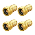 4x Adaptador de Válvula presta X-Time Bicicleta Bico Fino para Grosso OURO