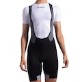 Bretelle Ciclismo Feminino ERT Lady com Zíper Forro em Gel PRETO/CINZA
