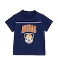 Camiseta adidas Disney Mickey Mouse Infantil AZUL ESC/BRANCO
