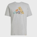 CAMISETA ADIDAS ESTAMPADA SKATE MASCULINA CINZA