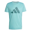 Camiseta adidas Run It Tee Masculina TURQUESA