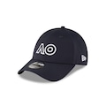 Boné New Era 9Forty AO26 Branded Core Performance Aba Curva Masculino AZUL