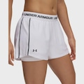 Shorts 2 em 1 Under Armour Tech Play Feminino BRANCO