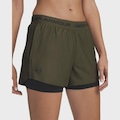 Shorts 2 em 1 Under Armour Tech Play Feminino VERDE