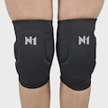 Joelheira N1 Vôlei Slide II Knit 3D Adulto PRETO